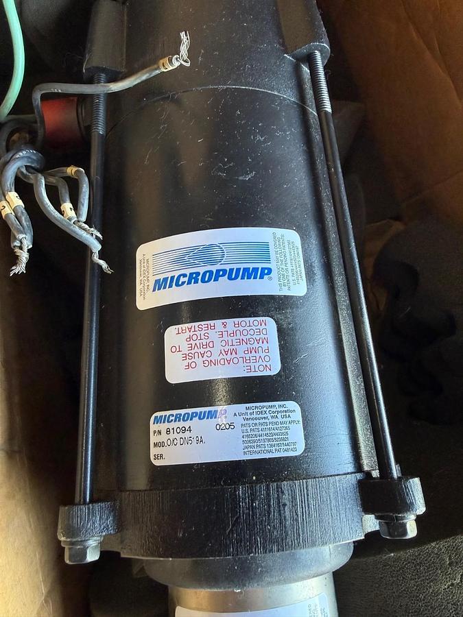MICROPUMP PUMP MODEL GJ-N23.PF1SAB1 WITH GJ-N23.PF1SAB1 115/230 V 3450 RPM DRIVE
