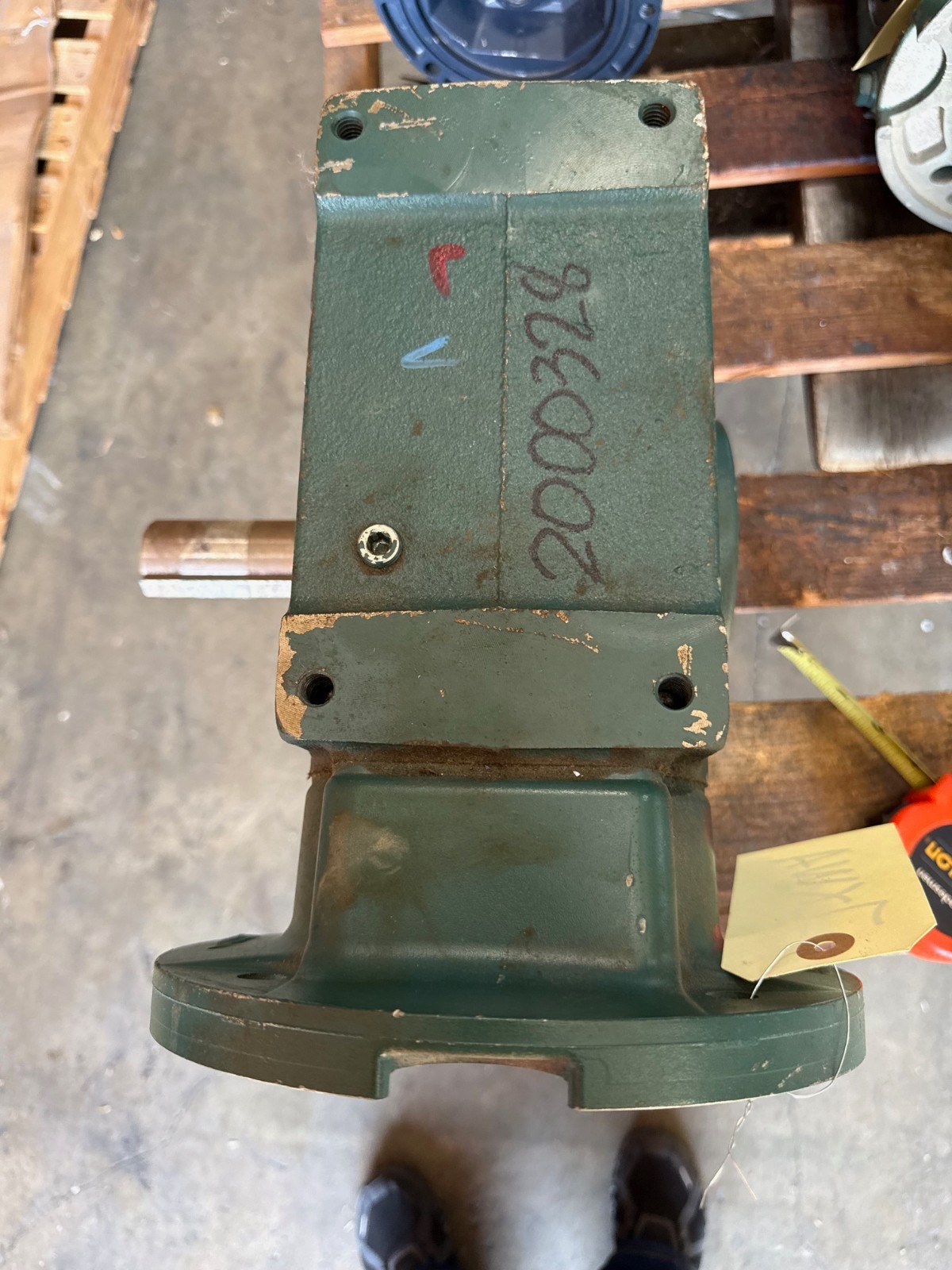 TIGEAR/2 BALDOR GEAR REDUCER 1XWA MOD 35Q20L18 1750 RPM 20 TO 1 RATIO 5.79 HP