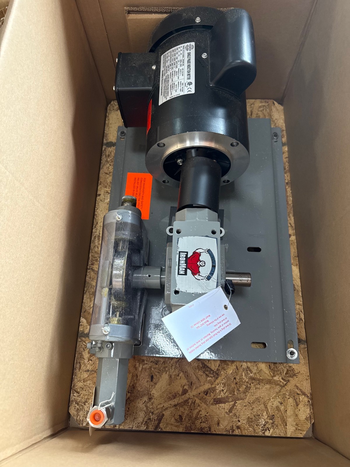 IRON MAN GEAR MOTOR W RELIEF VALVE 2XSA 2XSB MOD NH-T-821-50-D SP 50 TO 1 RATIO