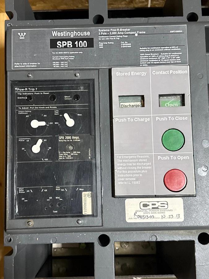 Refurbished BREAKER CUTLER-HAMMER MODEL MAGNUM DS MDS616 1600 AMP