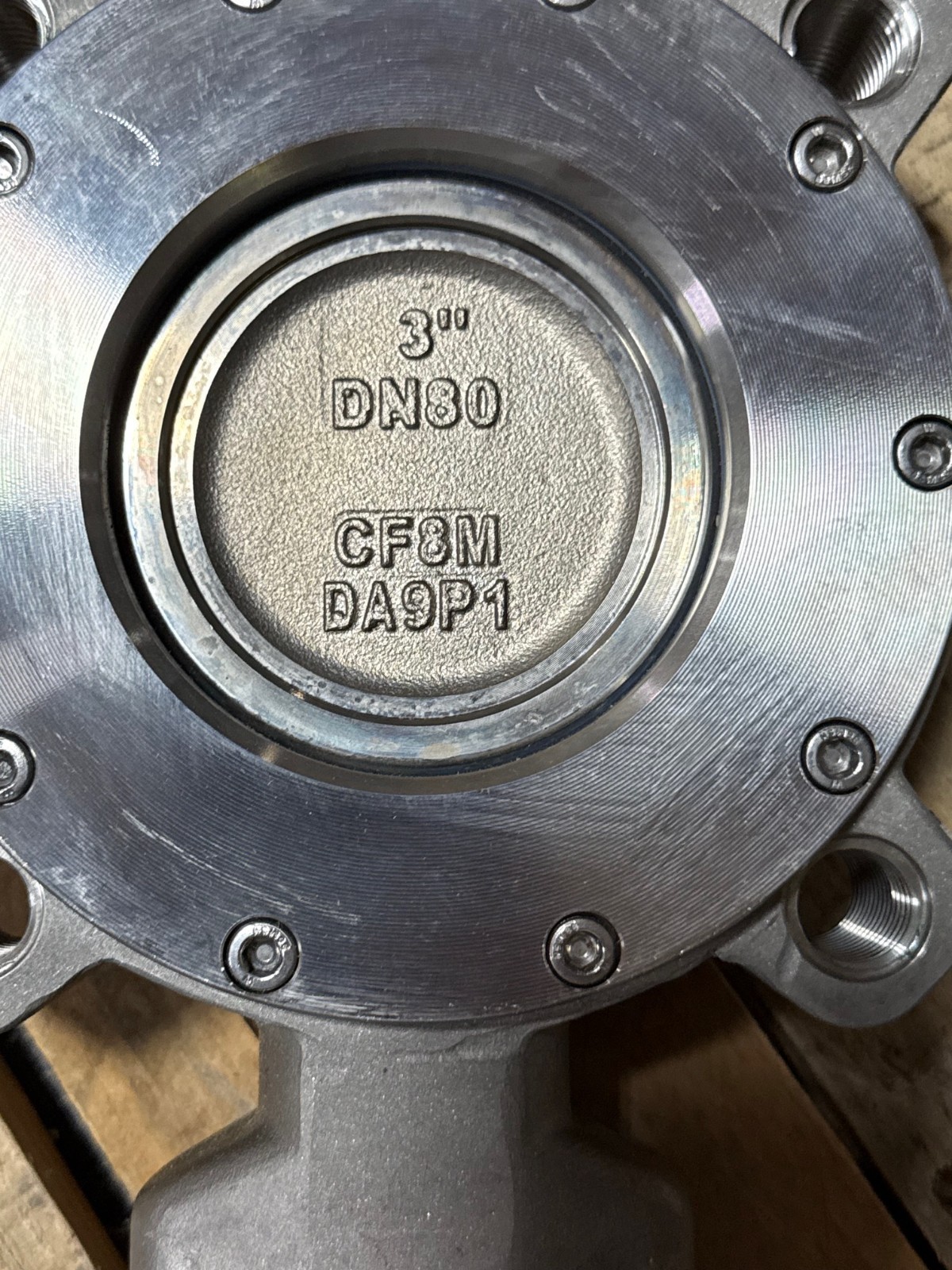 Used WARREN 3" 150 DOUBLE OFFSET LUG HI PERFORMANCE BUTTERFLY VALVE  MODEL 9158-2
