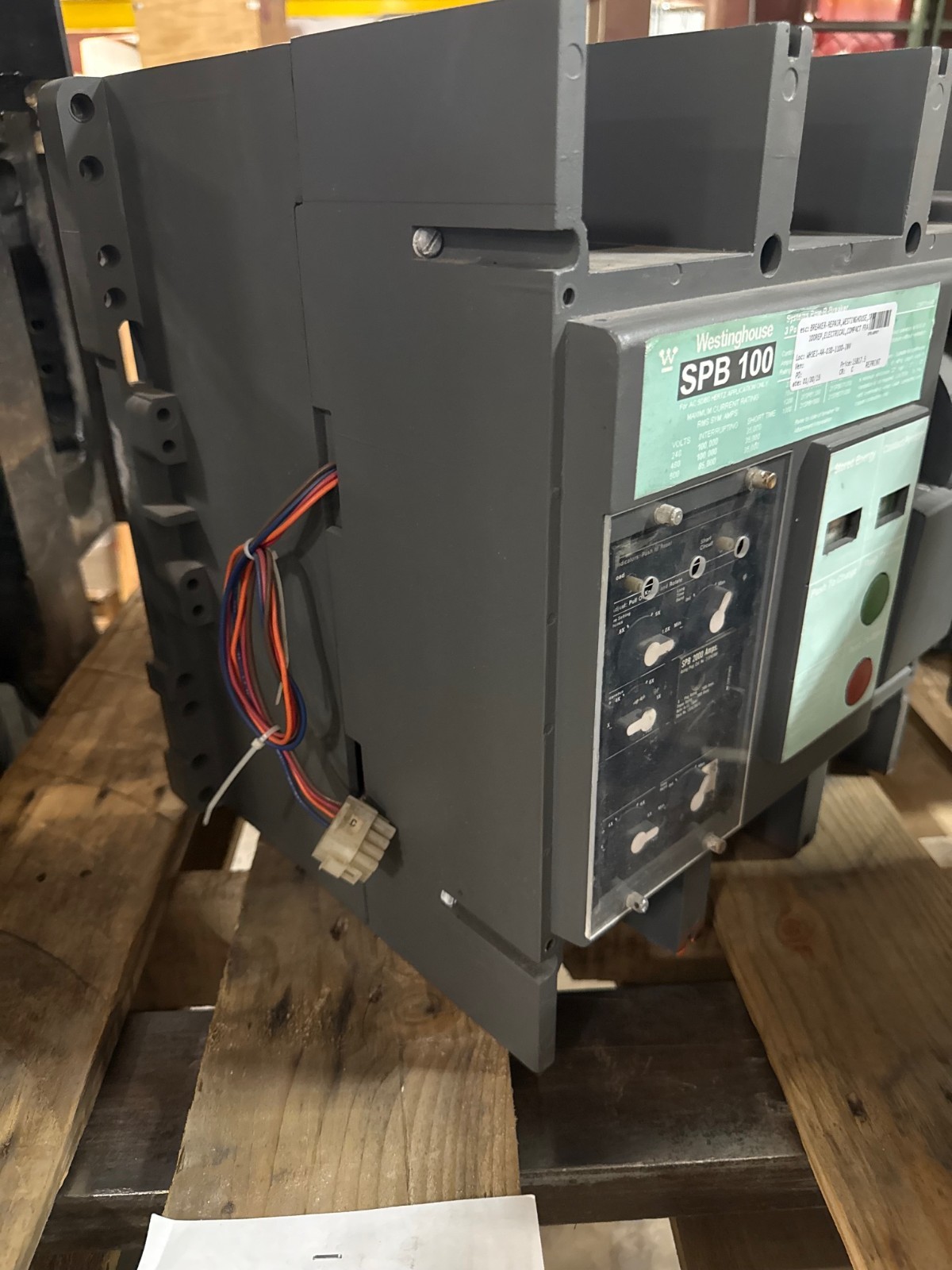 Refurbished WESTINGHOUSE MODEL SPB100- 21SPB2000 COMPACT FRAME 2000 AMP POW-RI-BREAKER 3-POL