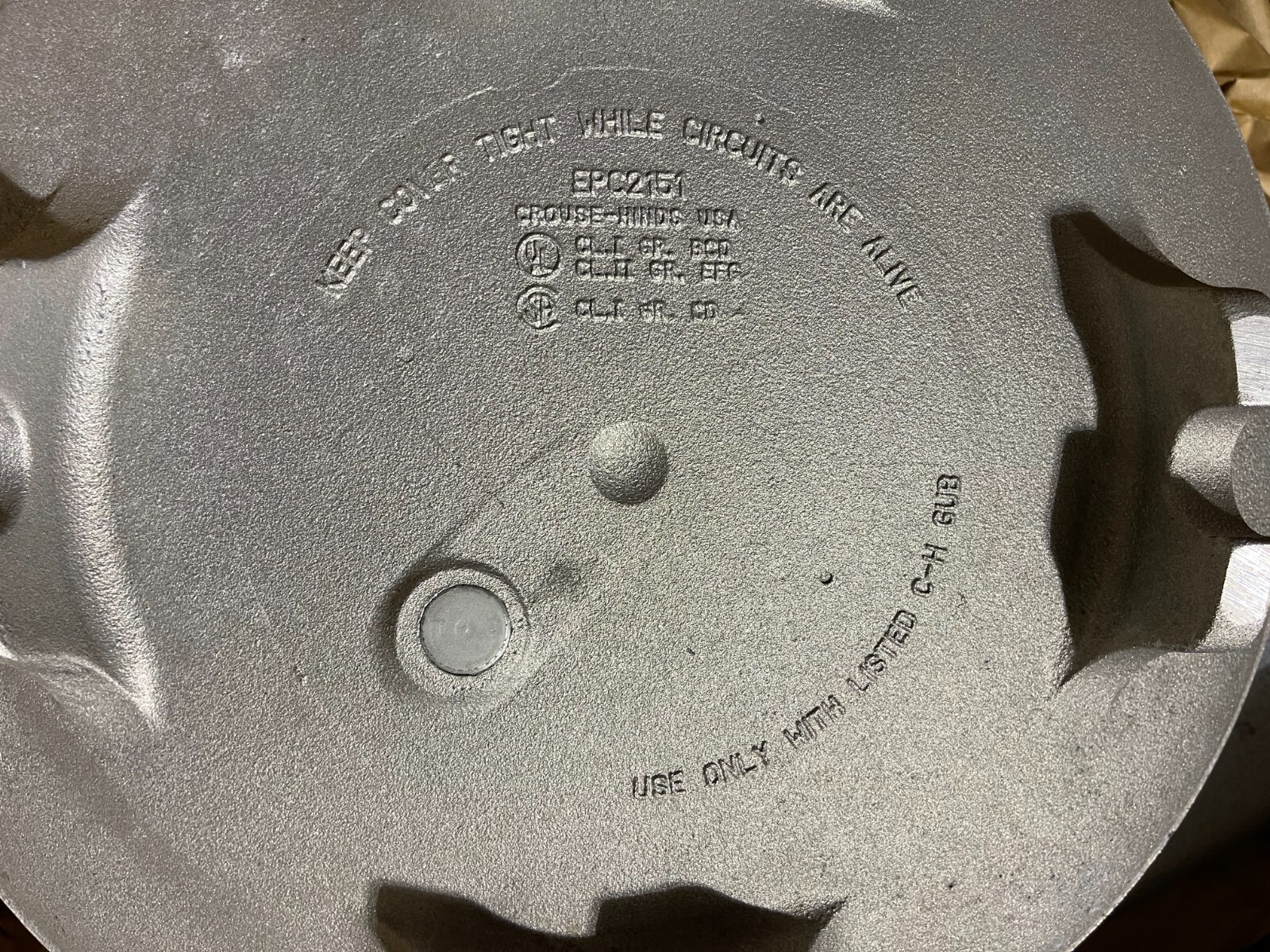 Junction Box Explosion Proof Cooper Crouse Hinds GUB15151