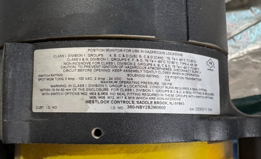 Used LIMITORQUE ACT LPS-30A-585B-FC2-3 W ARGUS 16" 150 RF FP BALL VALVE FK76M