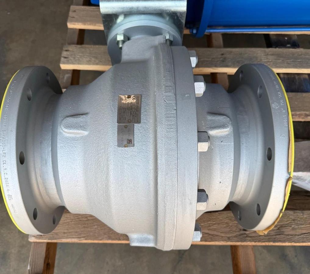 Used ARGUS 8" 150 RF FP BALL VALVE FK76M V2 W LIMITORQUE ACTUATOR LPS-15A-385B-F03-3