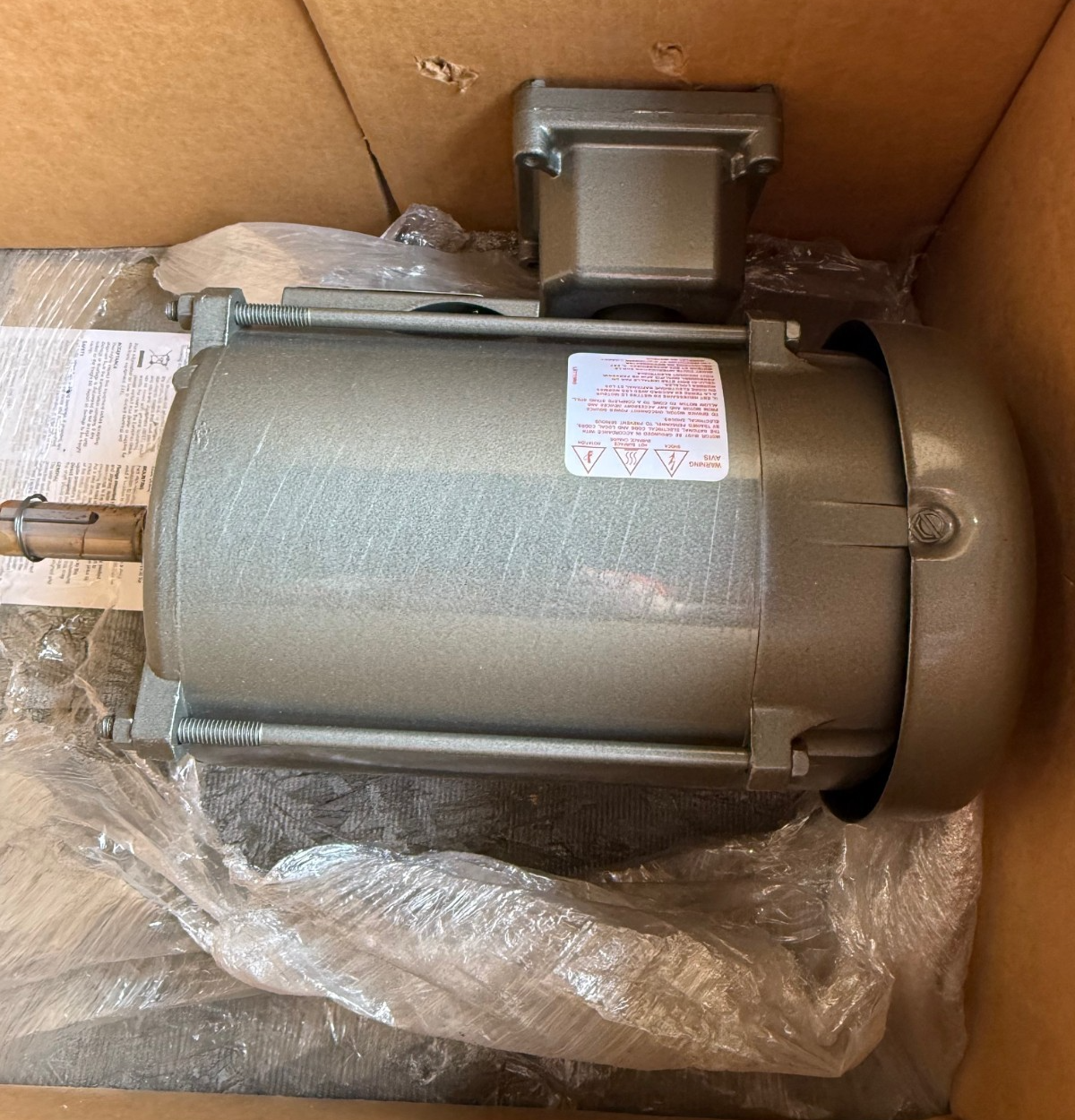 BALDOR SUPER E MOTOR 1 / 3/4 HP MODEL EM7014T ZU1 1760/1460 RPM 230/460/190/380