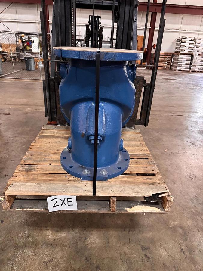 APCO DEZURIK 12" 250 LB FF CHECK VALVE 2XE DI BODY MODEL CRF-100A 190 DEGREE AW6