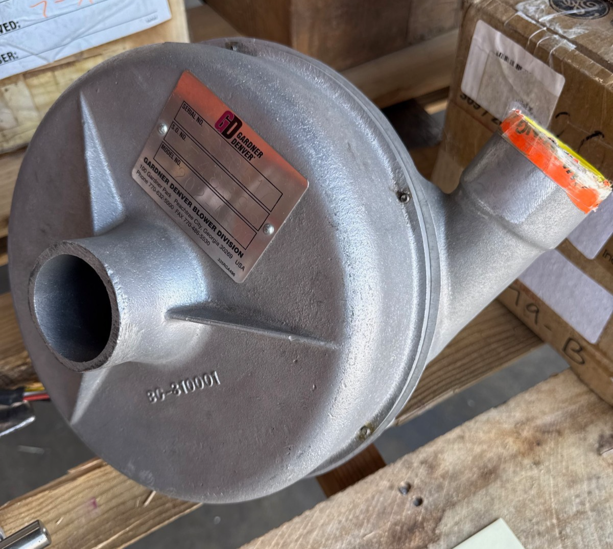 GARDNER DENVER BLOWER MODEL 202 AB00 1XE