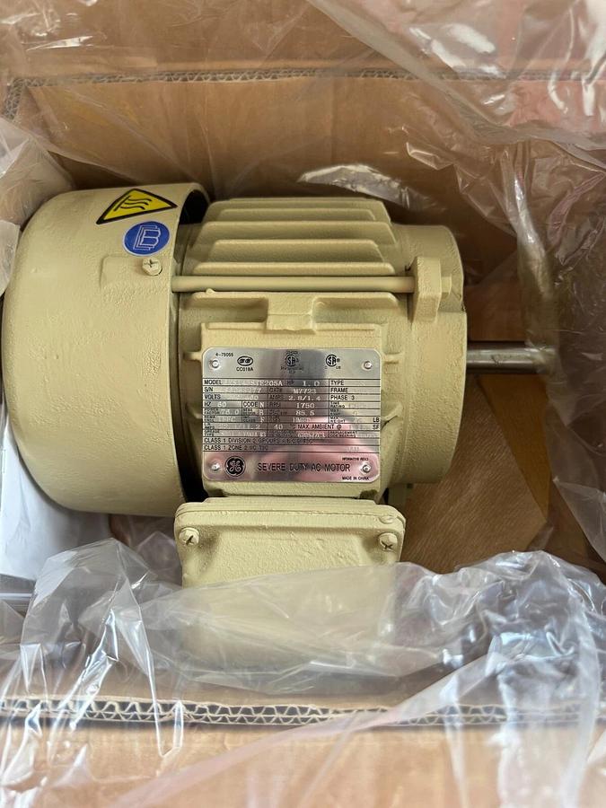 GE MOTOR C7 1HP 5KS143STE205A 1750 RPM 208-230/460 V 2.8 1.4 AMP 3 PH  FR 143T