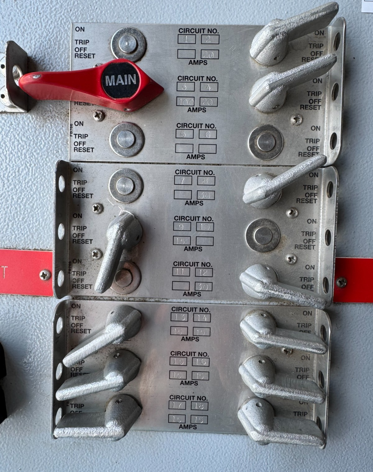 APPLETON EXPLOSION PROOF BREAKER PANEL ALPNB12C18BF-362 100 AMP 120/208 V 3 PH