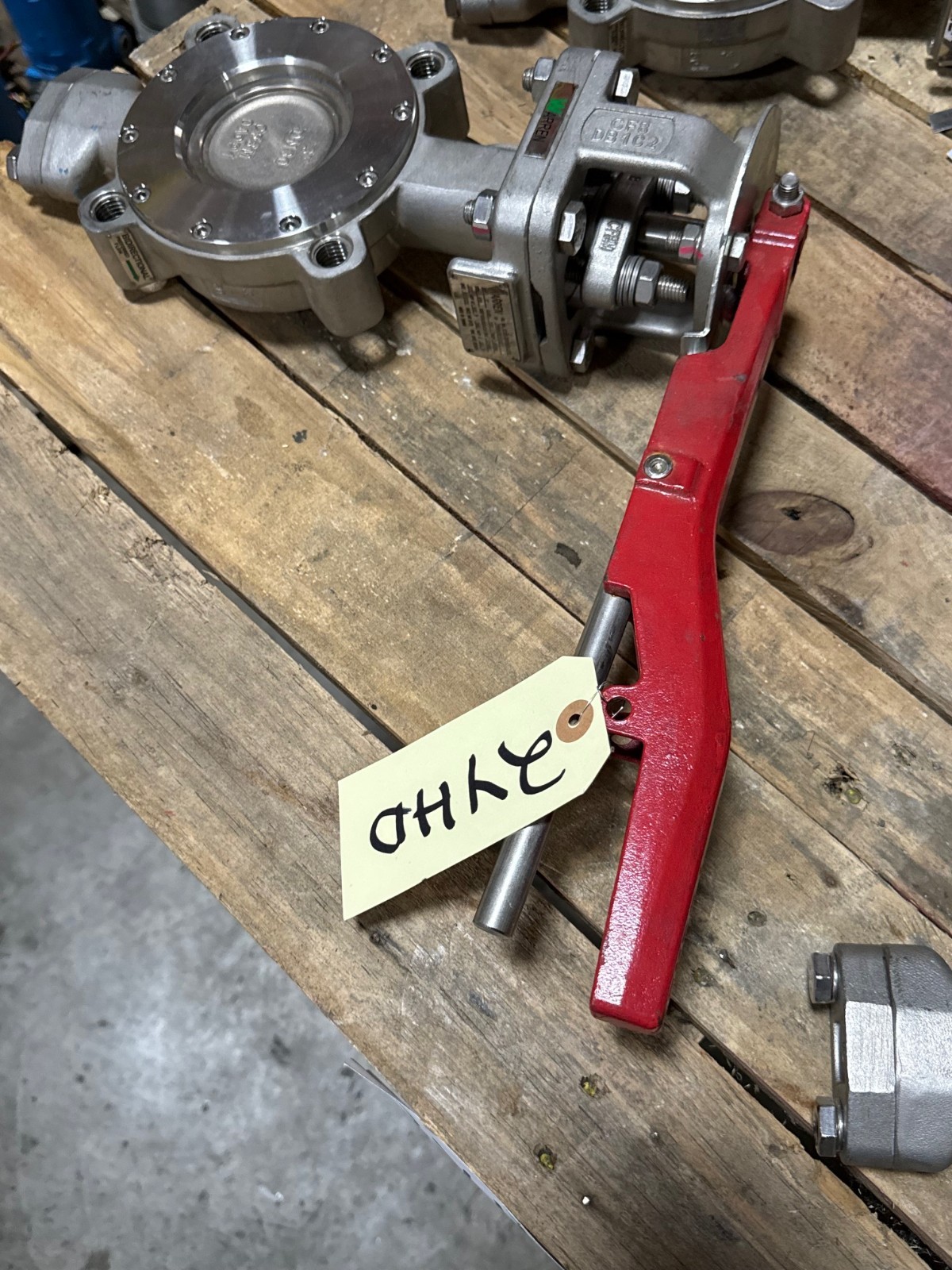 Used WARREN 3" 150 DOUBLE OFFSET LUG HI PERFORMANCE BUTTERFLY VALVE  MODEL 9158-2