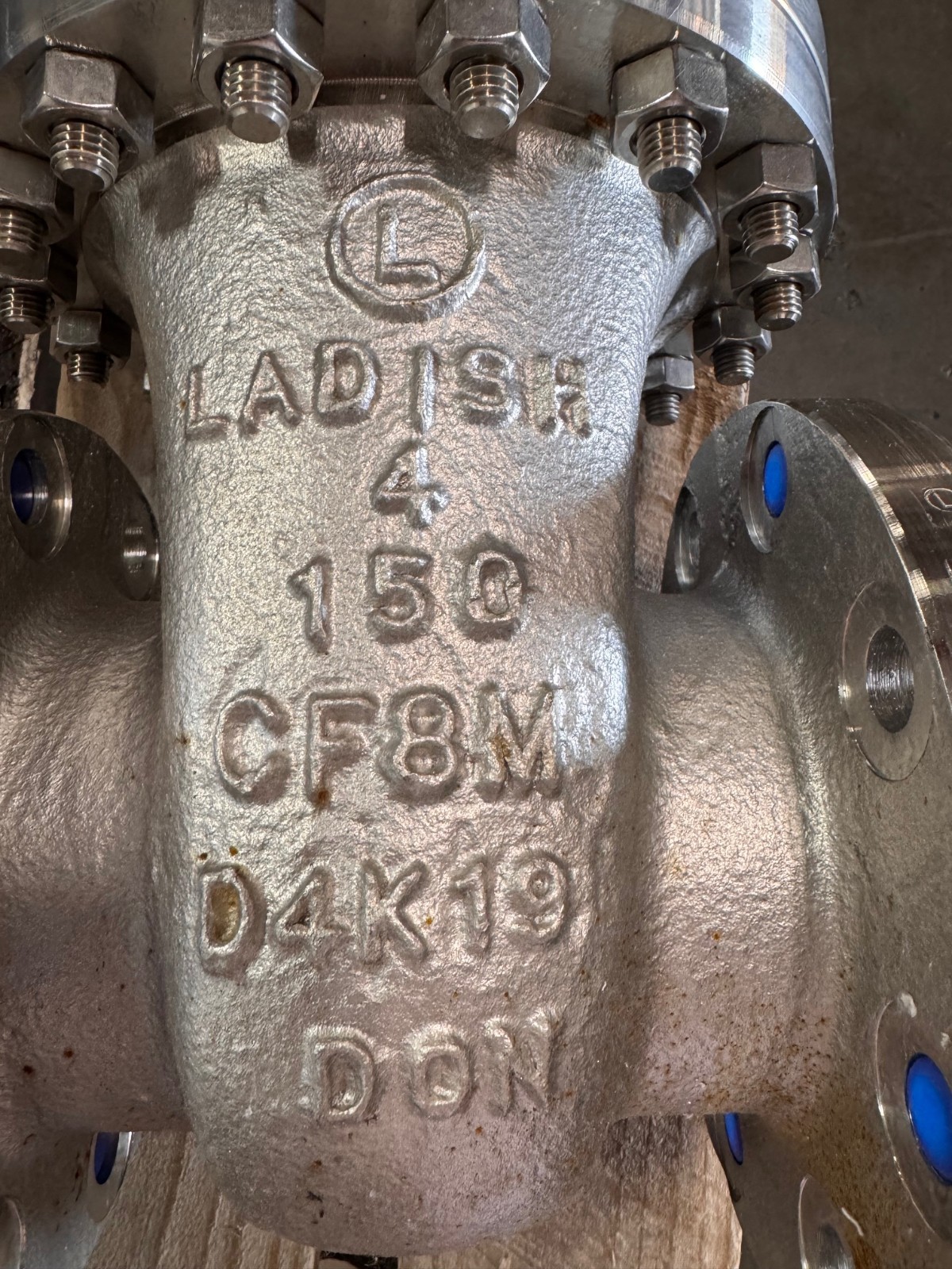 LADISH 4" 150 RF GATE VALVE 316 SS ZA4