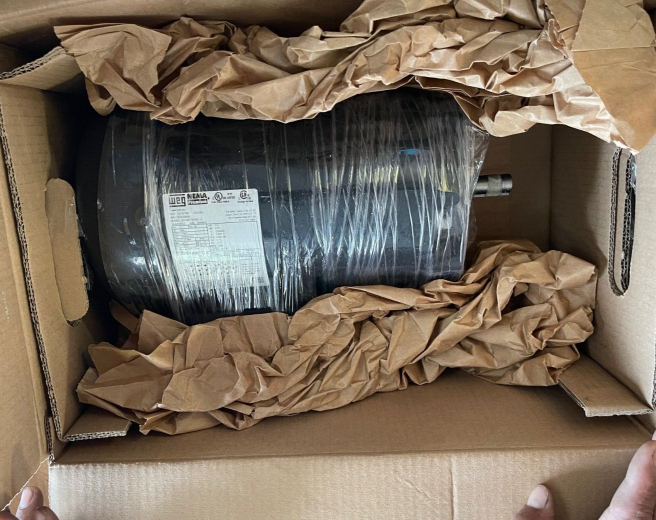 WEG 1 HP ELECTRIC MOTOR 04P56C -208-203/460 190-220/380-415 V60Hz 1755 RPM