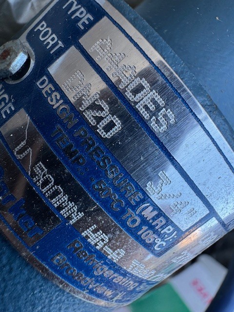 PARKER OUTLET PRESSURE REGULATOR A4AOSE  (3/4”) XC4 AMMONIA R12 R22 R502 & OTHER