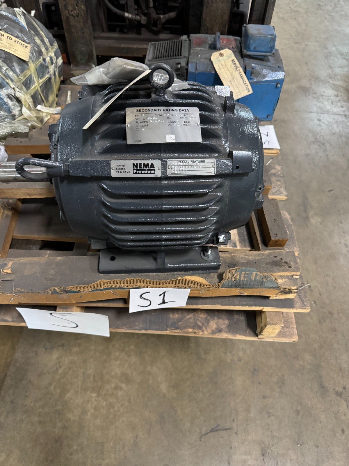 US Motors 15 HP Cooling Tower Duty Inverter Suitable Motor S1 MODEL HVW15V2E-W8