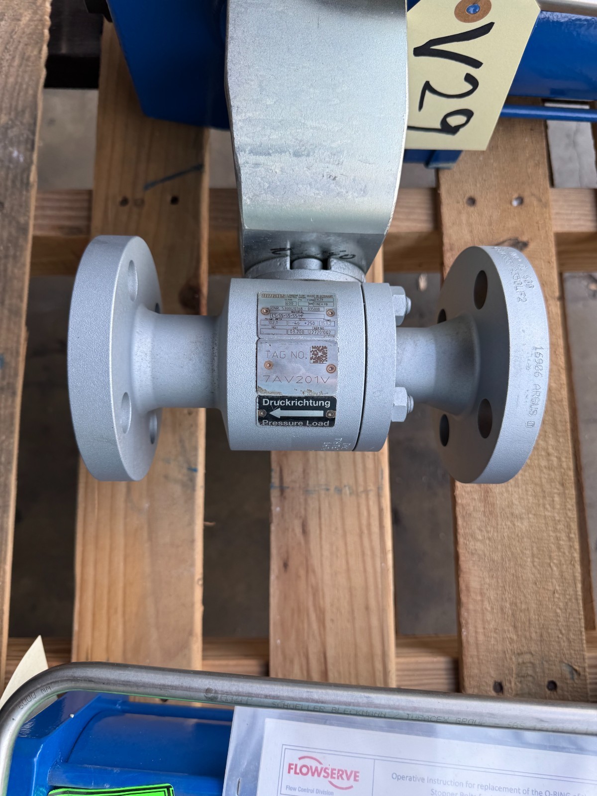 ARGUS 1" 600 RF FP BALL VALVE MODEL FK79 V29 CS BODY SS TRIM SS W ACTUATOR