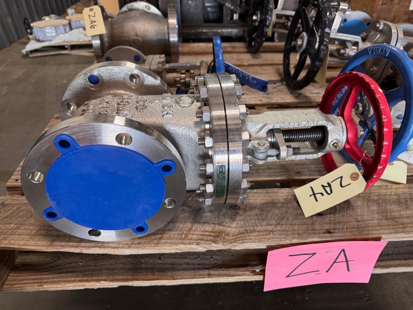LADISH 4" 150 RF GATE VALVE 316 SS ZA4