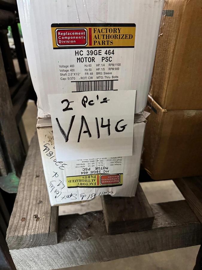 Carrier Broad-Ocean Motor 1/4 HP Model HC 39GE 464 VA14G WA3E 400/460 V 1100900