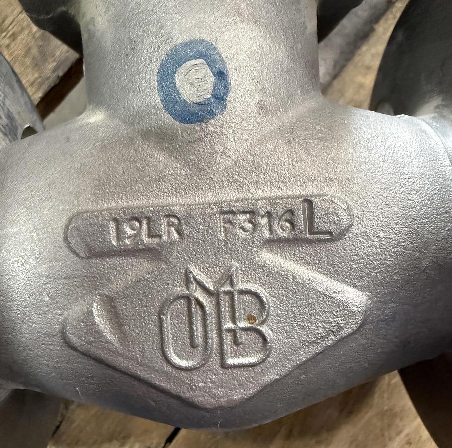 OMB 1" 300 RF FS GATE VALVE 316L BODY 316L TRIM