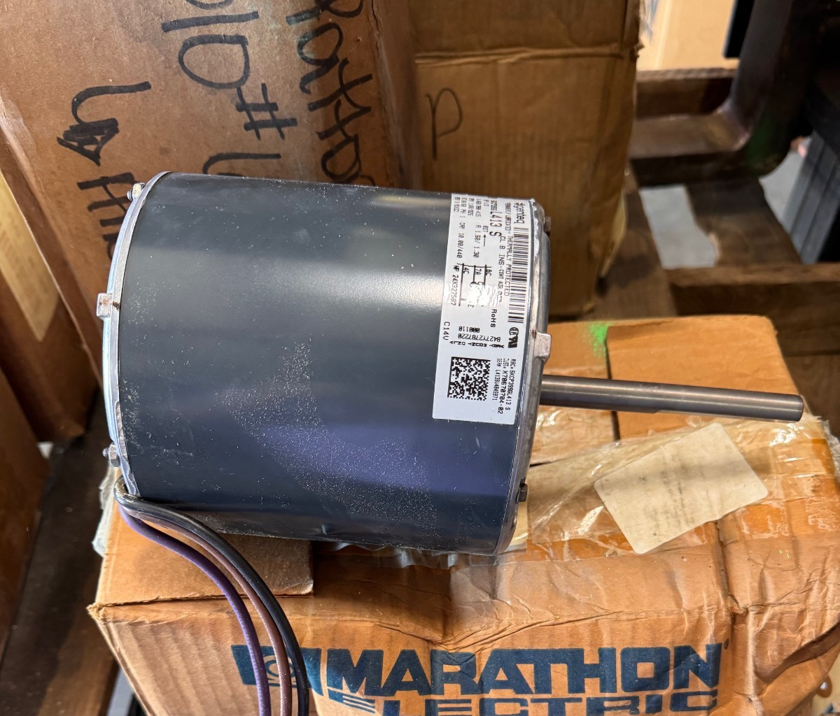 GENTEQ Motor 1/2  HP MODEL MOT05057 L413S  ZL6 1100/925 RPM 460/380-415 V 1.5