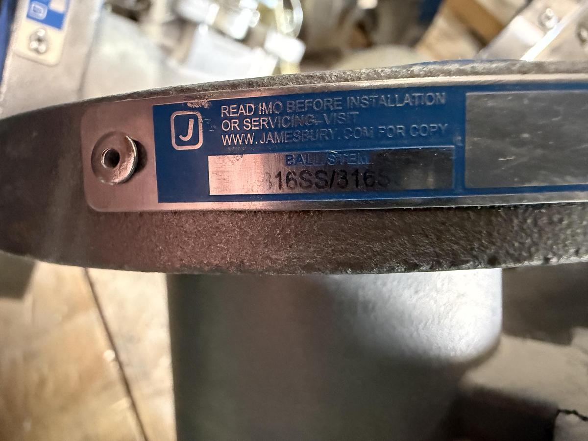 JAMESBURY 11/2" 150 RF BALL VALVE RP FIG # 11/2" 7150313600XTZ2 316 BODY