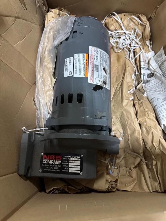 NES Company CENTRIFUGAL CONDENSATE PUMP VA17A B E MODEL 106D SER N831