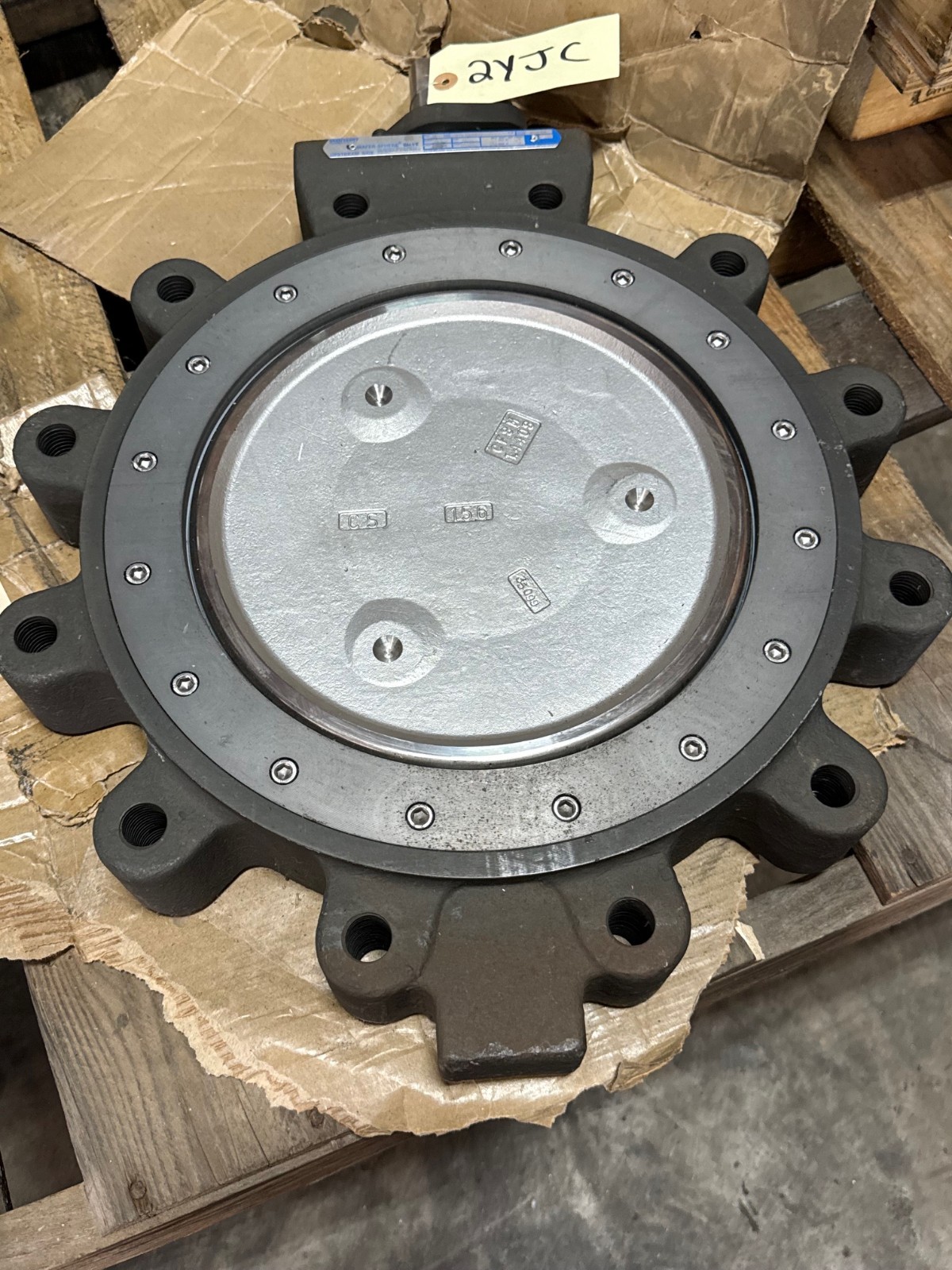 Used JAMESBURY WAFER-SPHERE DOUBLE-OFFSET 12" 150 LUG BUTTERFLY VALVE 2YJC MODEL 815L