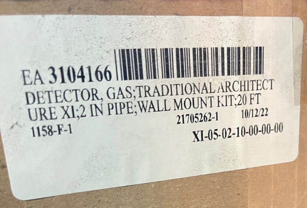 EMERSON GAS DETECTOR X STREME TRADITIONAL ARCHTECTURE X1- 2" PIPE WALL MOUNT