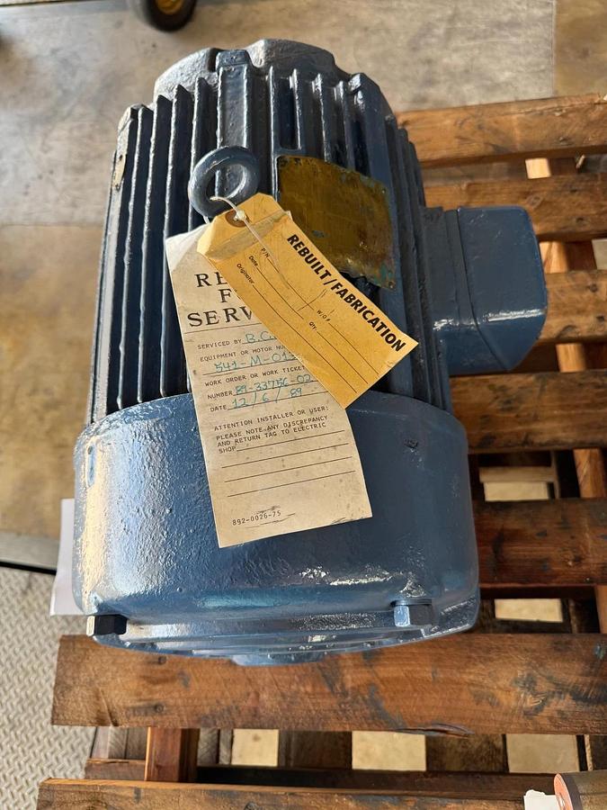 LOUIS ALLIS MOTOR TT1 10 HP MODEL 13226NM45 1760 RPM 220/440 V 3 PH
