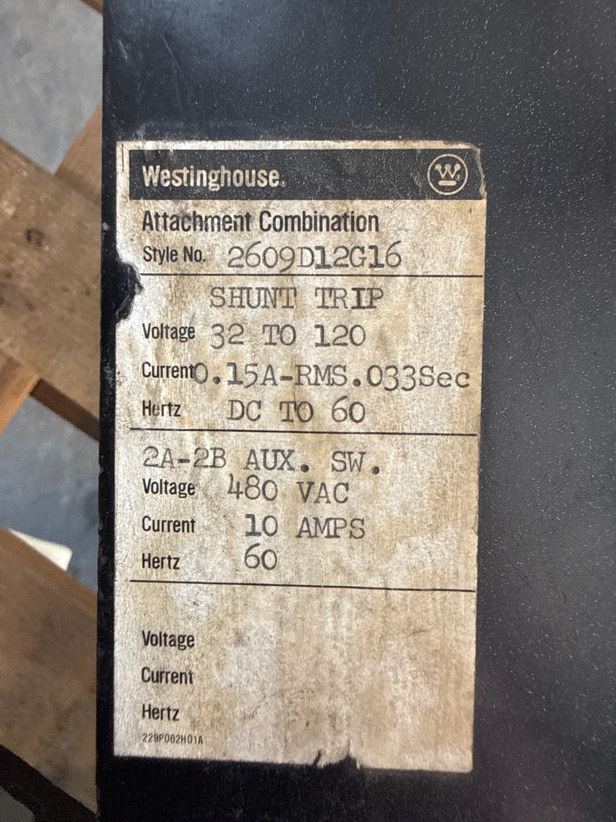 Refurbished Westinghouse Breaker 2000 AMP MOD PC32000F 2KA PC FR 3P 600V 2000 A 2YW6 2YW7