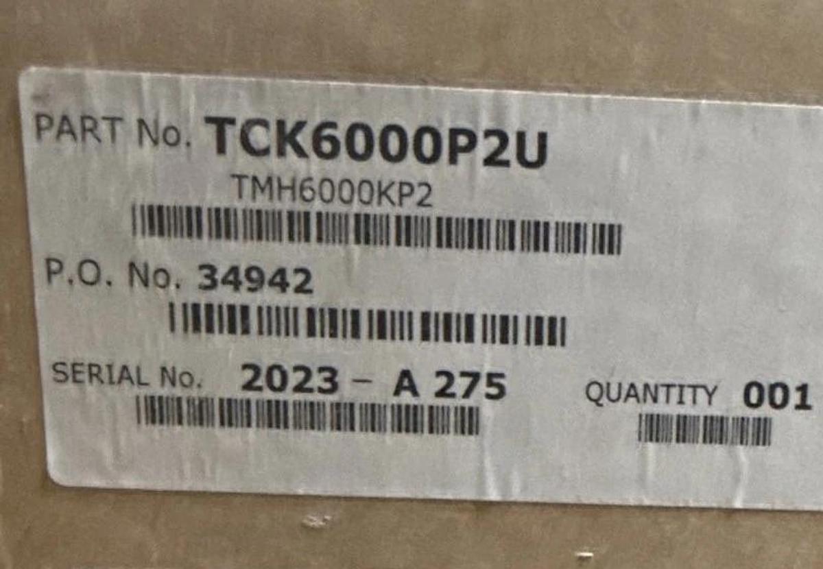 Used Harrington Pneumatic Hoist 6 Ton TCK6000-P2 WITH TROLLEY 2YQ2-7 2RY2