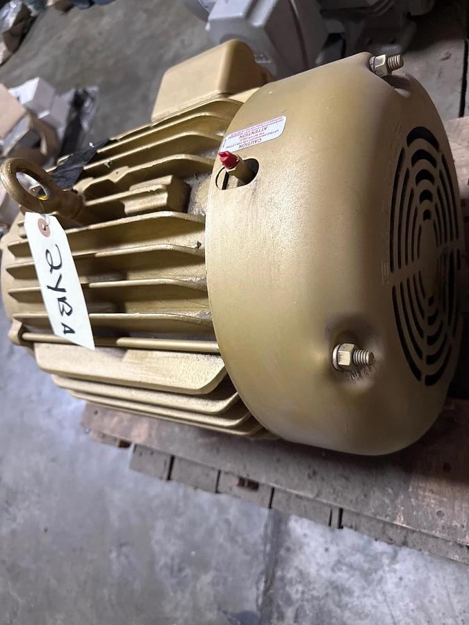 Used BALDOR SUPER E MOTOR 15 HP MODEL CEM2333T 2YBA 1765 RPM 230/460 V 3 PH 36 /18 AM