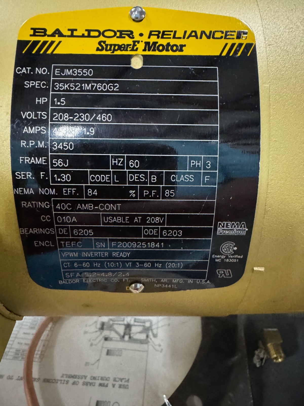 OAK SERVICES CONDENSATE PUMP VA12 MODEL AR667 X 5,P,6 SER 9028 1.5" THD SS BODY
