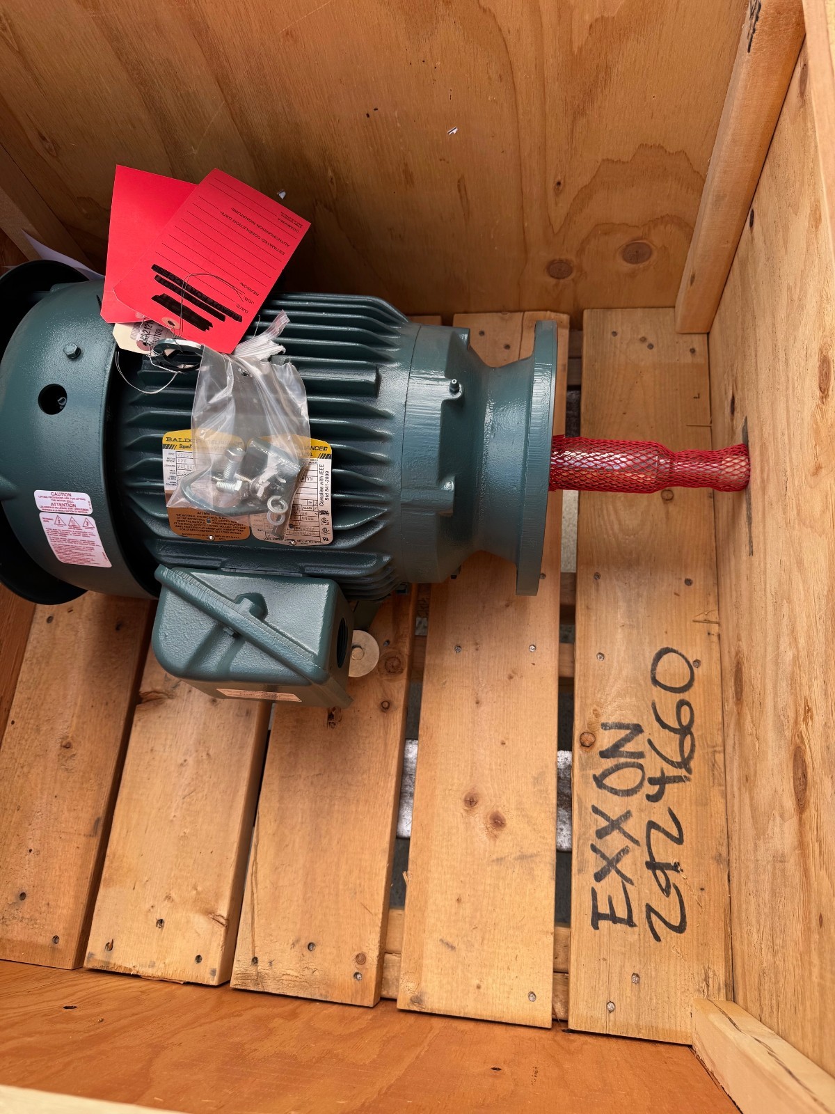 BALDOR SUPER E Motor 7.5  HP MODEL MC2121800-06 XA19A 3510 RPM 460 V 8.6  AMP 3