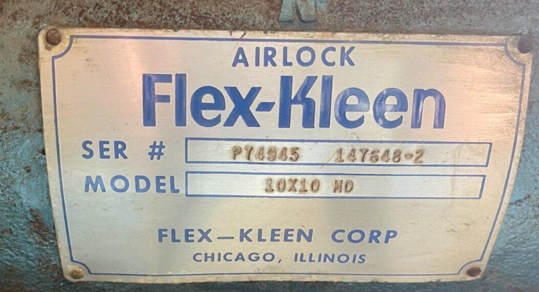 AIRLOCK FLEX-KLEEN SALT CAKE FEEDER PUMP 10" X 10 " HD P74945