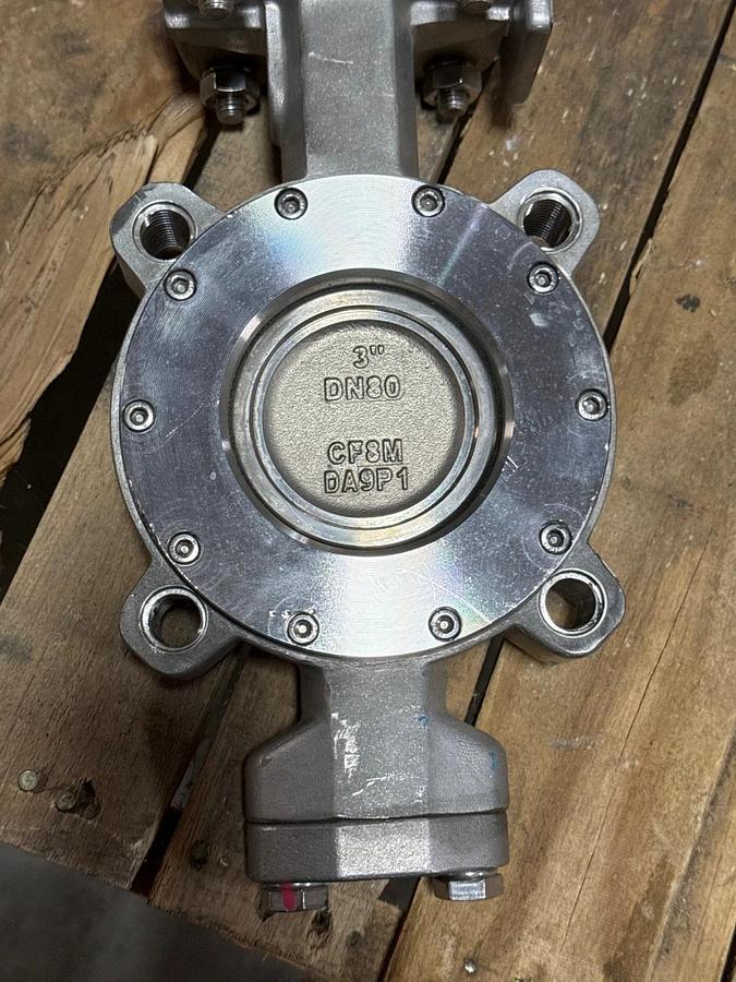 Used WARREN 3" 150 DOUBLE OFFSET LUG HI PERFORMANCE BUTTERFLY VALVE  MODEL 9158-2