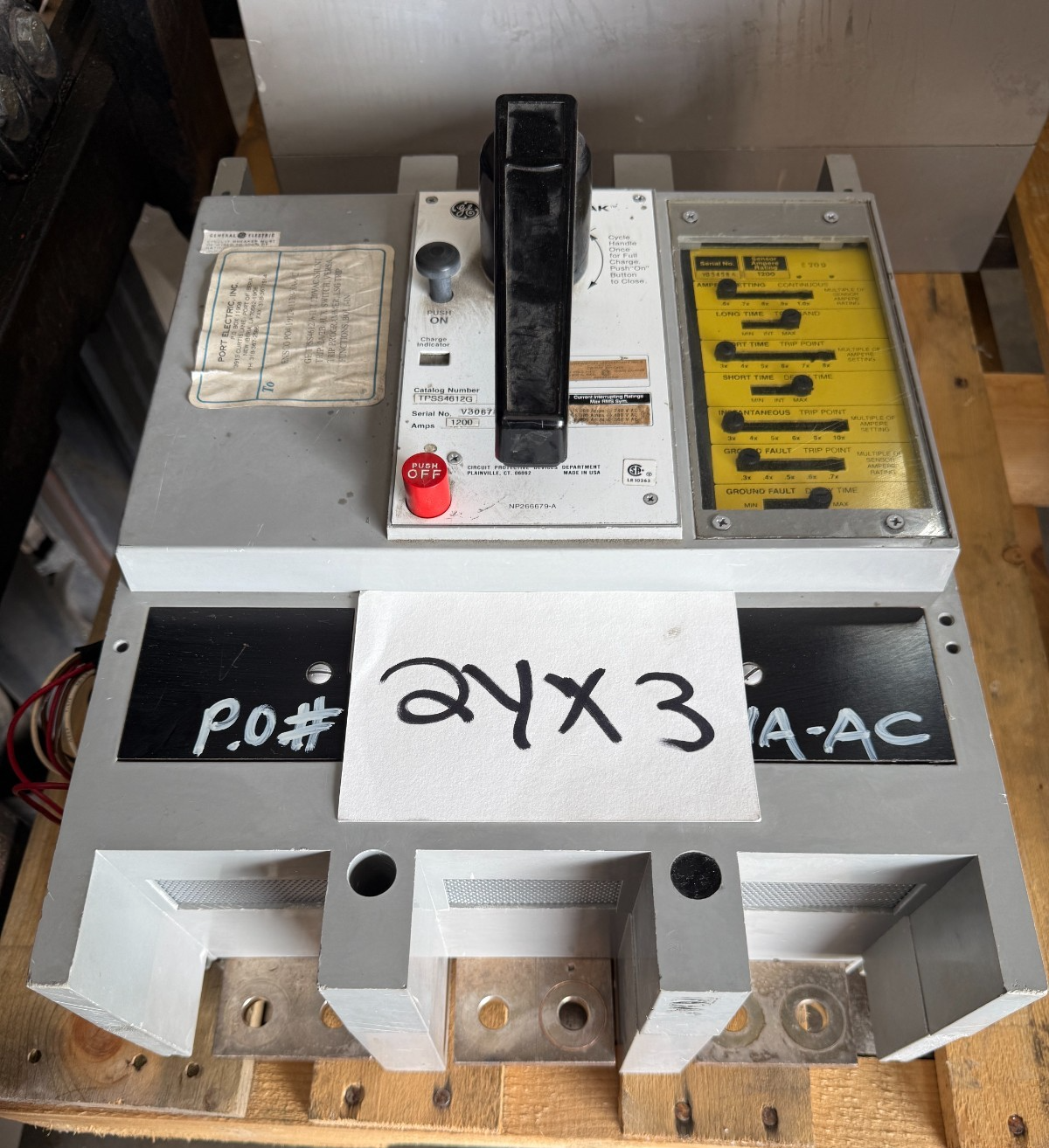 Refurbished General Electric 1200 AMP Power Break I BREAKER MODEL TPSS4612 W VERSA TRIP 2YX3
