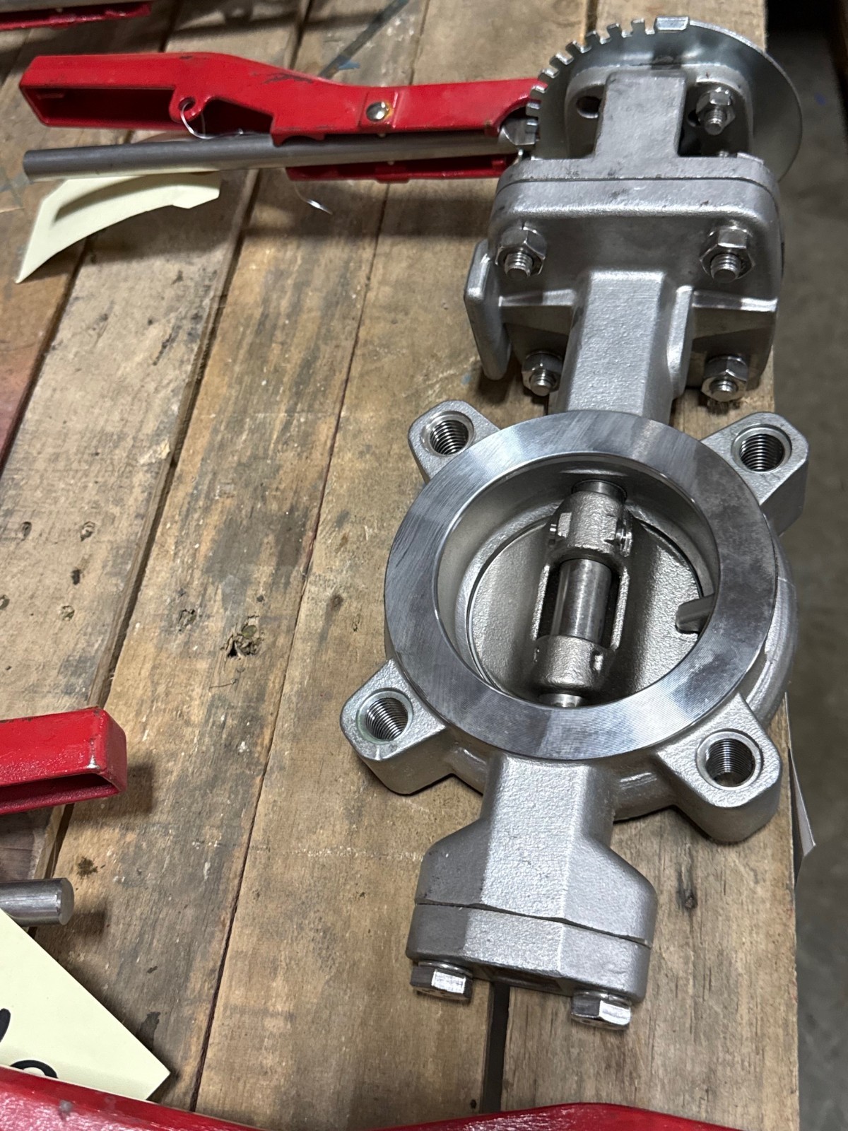 Used WARREN 3" 150 DOUBLE OFFSET LUG HI PERFORMANCE BUTTERFLY VALVE  MODEL 9158-2