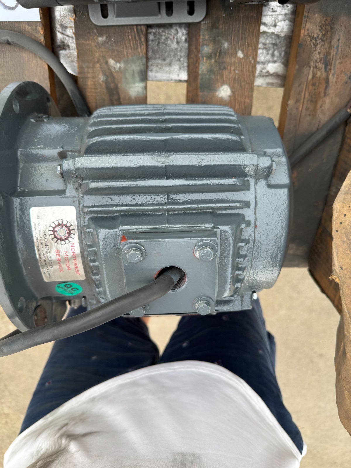 RELIANCE MOTOR JJ4 1 HP MODEL P18G71843 1780 RPM 460 V 3 PH 2.2 AMP FR 182TDZ