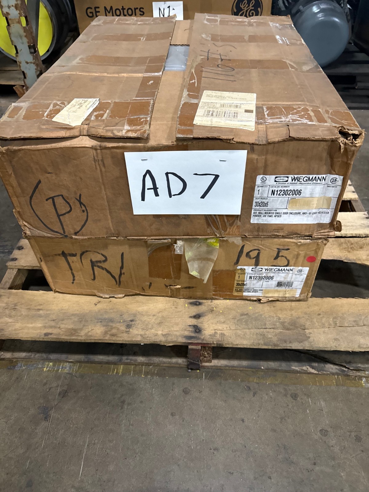 WIEGMANN N12302006 30 X 20 X 6 AD7 STEEL ENCLOSURE