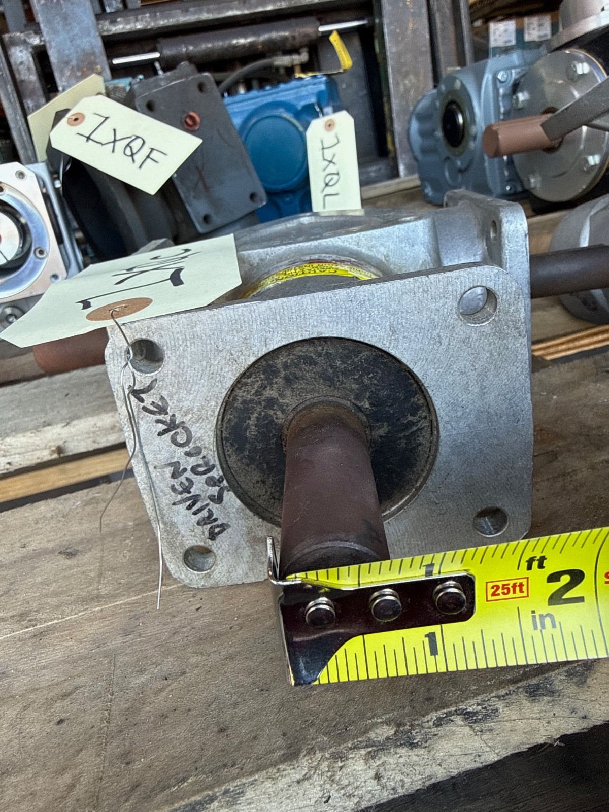 BOSTON GEAR GEAR REDUCER 1XQC MOD RA1531 3.675 HP 1750 RPM IN 1 TO 1 RATIO