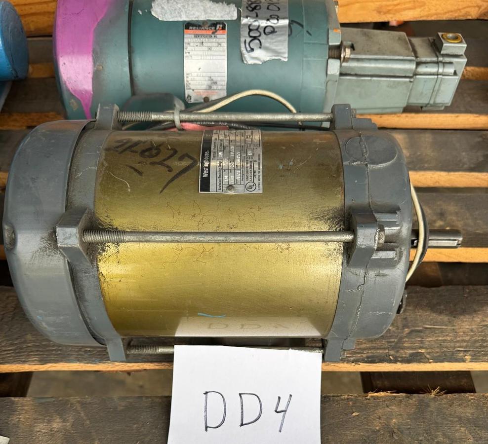 WESTINGHOUSE MOTOR 3/4 HP 1725 RPM DD4 115/230 V 1 PH 11/55 AMP FR G61G