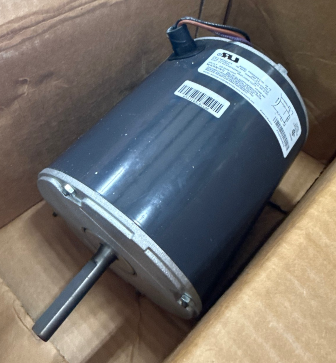 Used NIDEC Motor 3/4 HP MODEL K55HXJKR-9169 ZFA4 1100-900 RPM 460/380-415 V 2.8 AMP 1