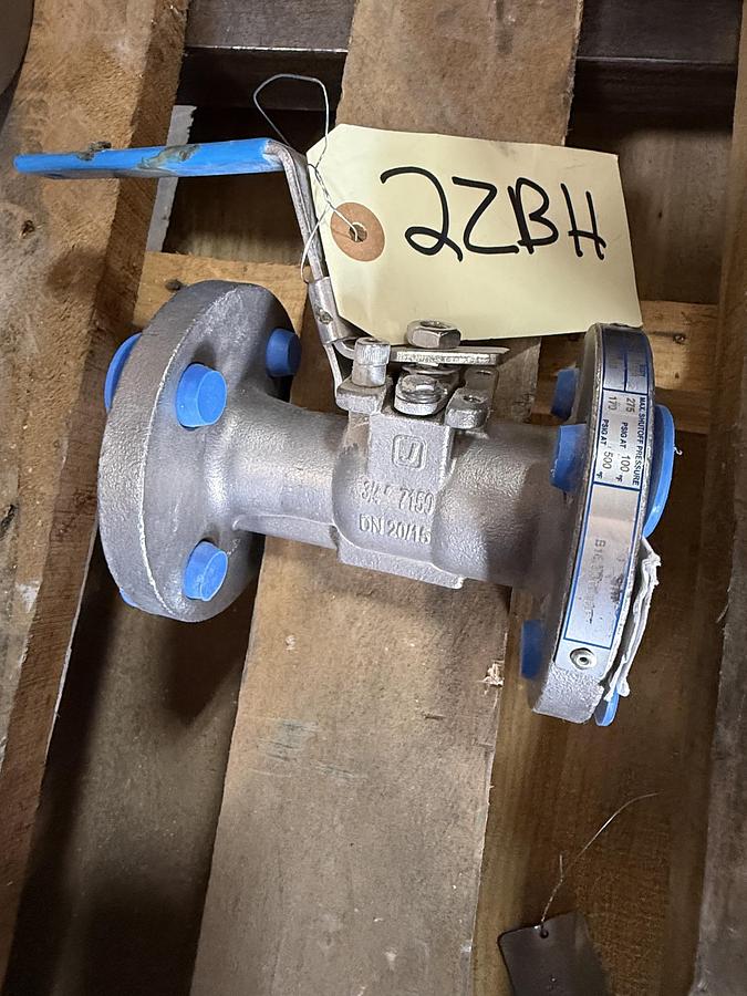 JAMESBURY 3/4" 150 RF BALL VALVE FP FIG # 3/4" 7150313600XTZ2 316 BODY