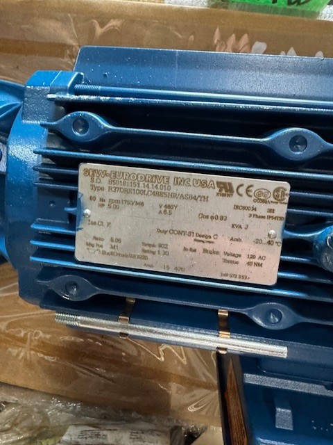 SEW-EURODRIVE GEAR MOTOR WA 13 MOD KF47DRE90LABE2HR/ASB4/TH 1740/ 127 RPM 2 HP
