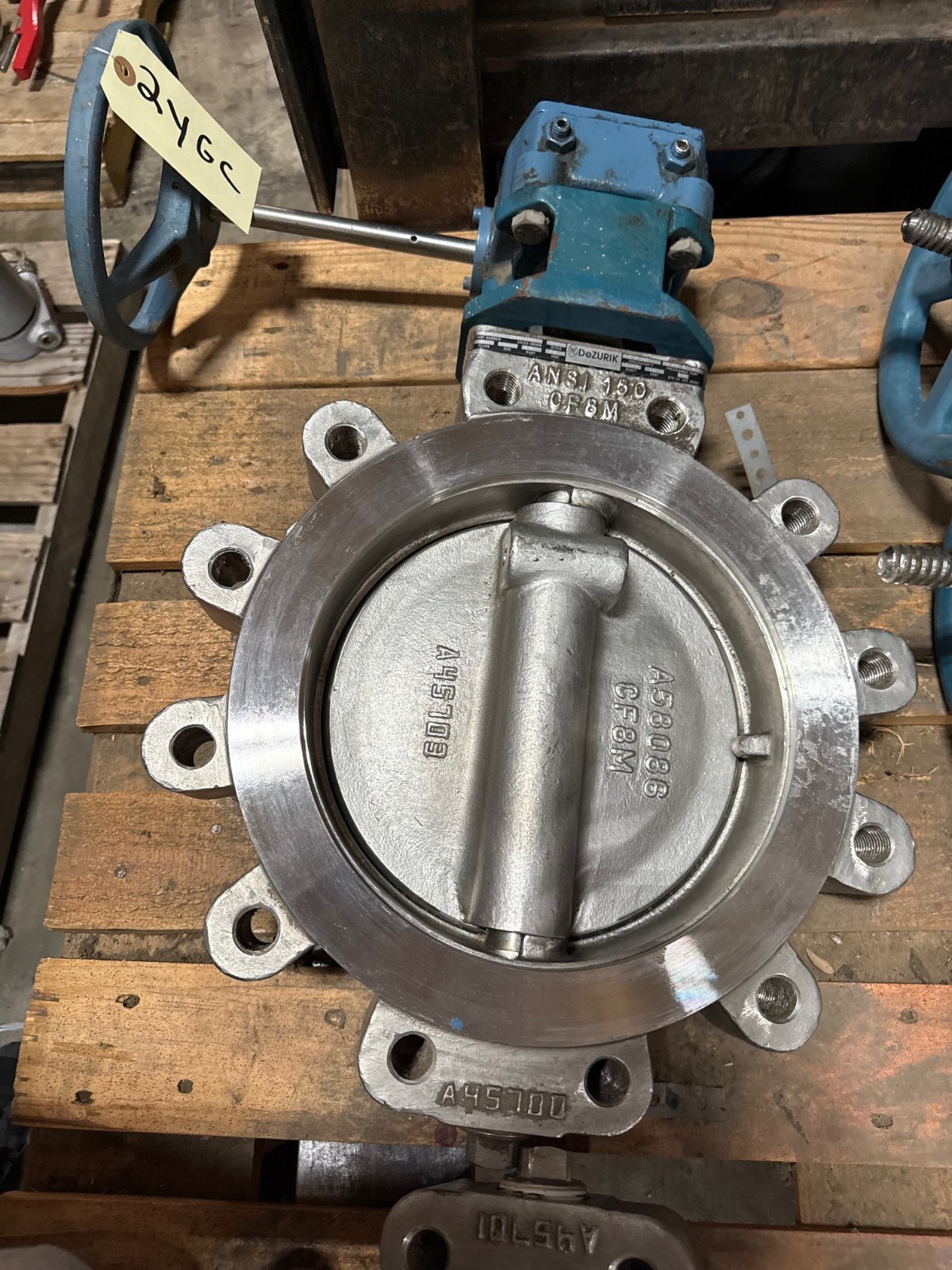 Used DEZURICK 10" 150 LB LUG HI PERF BUTTERFLY VALVE BHP 9610662R001 2YGA 2YGB 2YGC