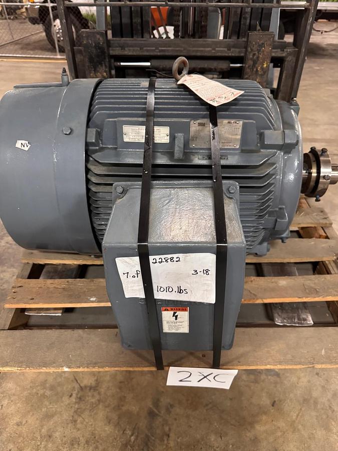 Refurbished SIEMENS MOTOR 75 HP MODEL RGZEESD 2XC 1780 RPM 460 V 85 AMPS 3 PH FR 365T 2.38 S