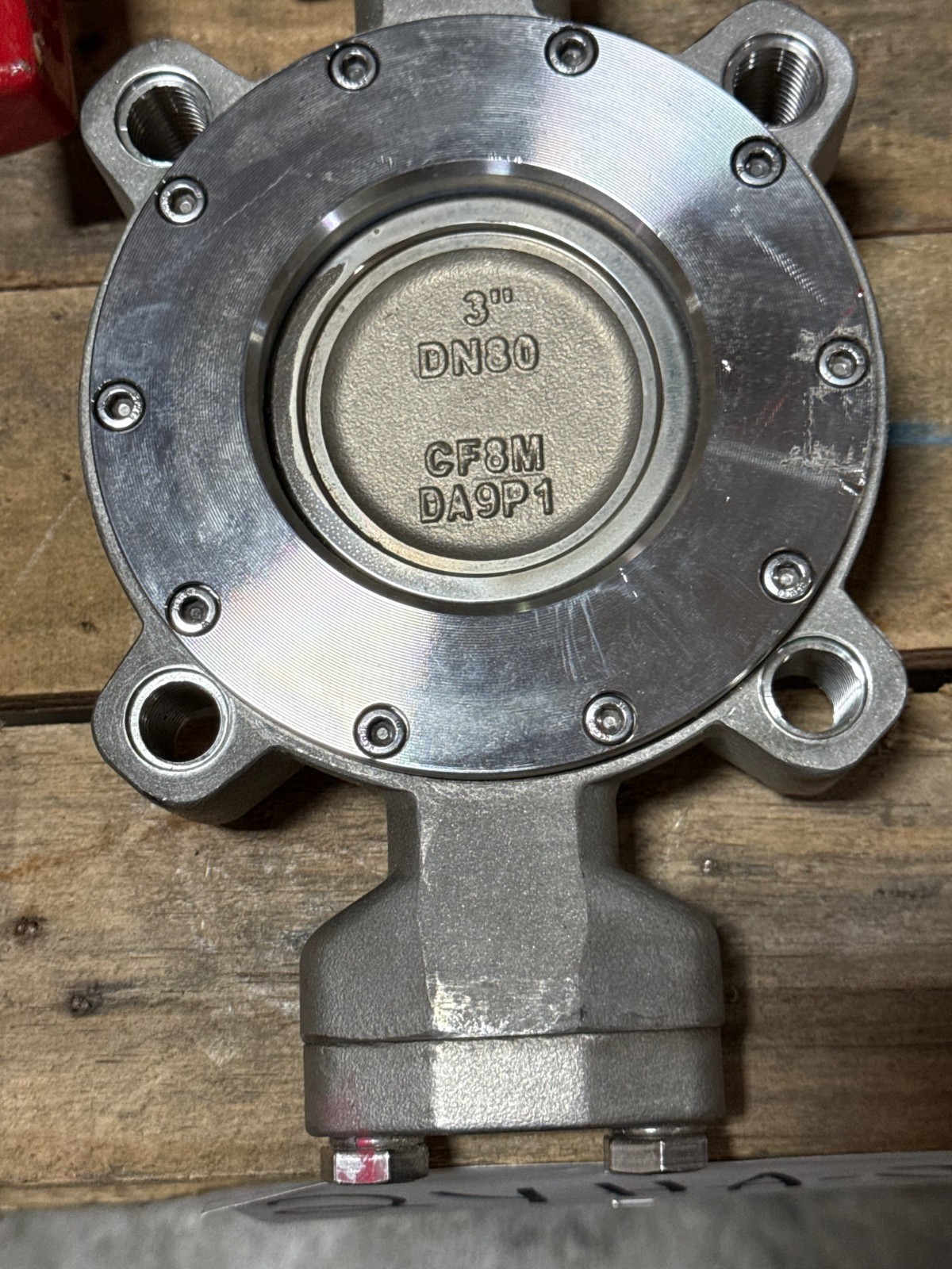 Used WARREN 3" 150 DOUBLE OFFSET LUG HI PERFORMANCE BUTTERFLY VALVE  MODEL 9158-2