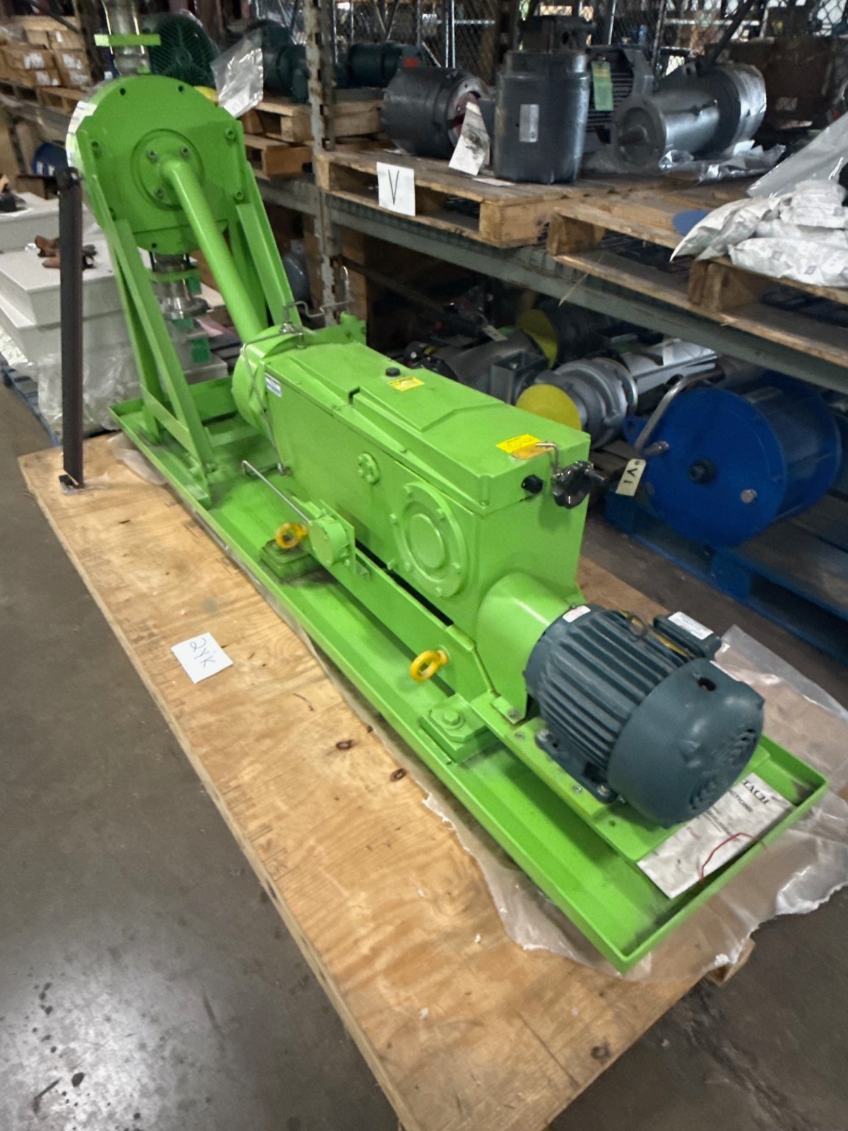 Used Pulsafeeder Metering Pump Model 8480-S-E 5 HP 460 V 1750 RPM 567 GPH 200 PSI