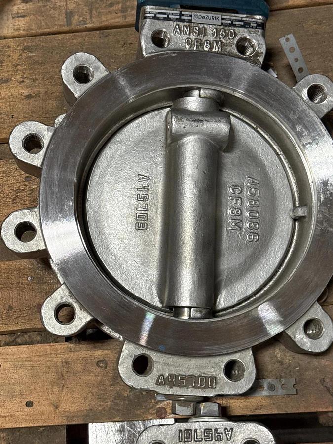 Used DEZURICK 10" 150 LB LUG HI PERF BUTTERFLY VALVE BHP 9610662R001 2YGA 2YGB 2YGC